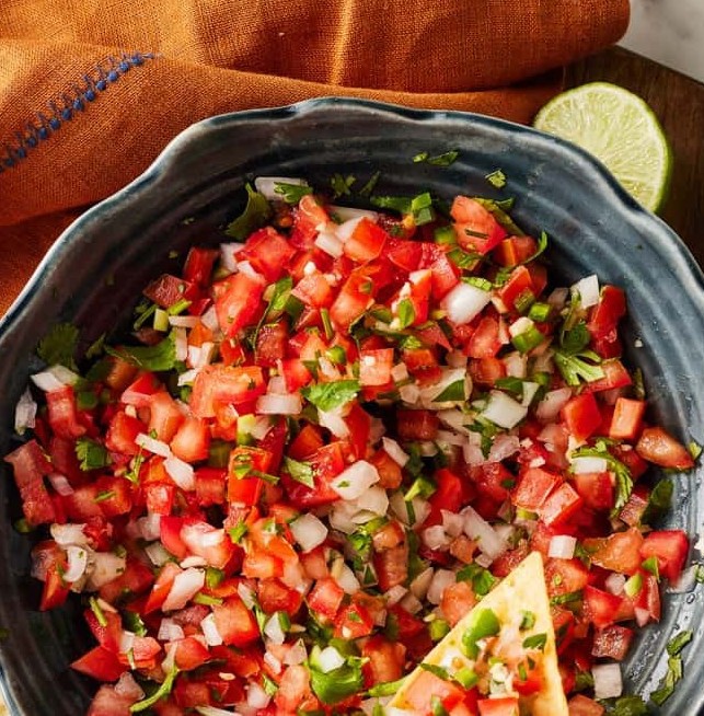Meksikietiškas pomidorų padažas „Pico De Gallo“